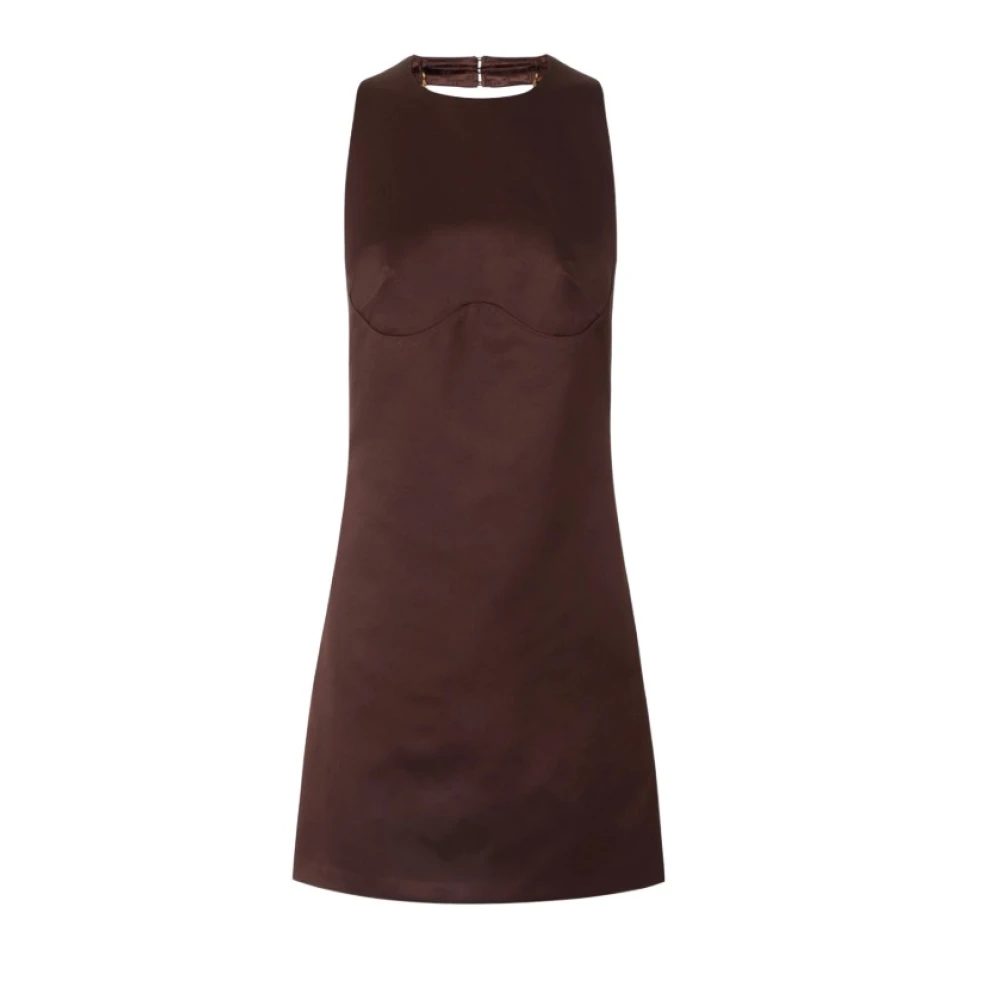 Elisabetta Franchi Brown Short Dresses, Female, L, Dresses