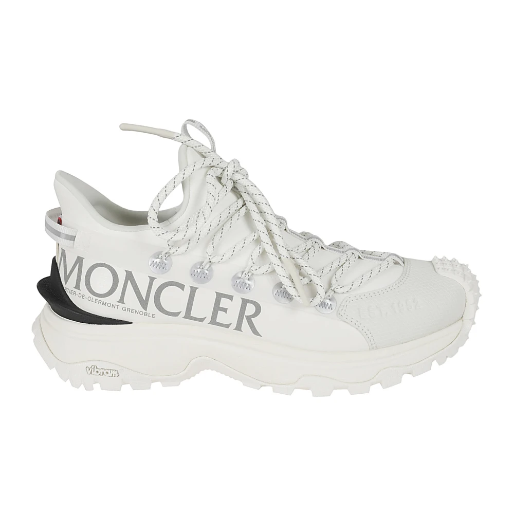 Moncler Witte lage top sneakers White Dames