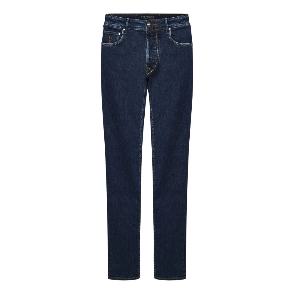 Hand Picked Slim Fit Blauwe Jeans Blue Heren
