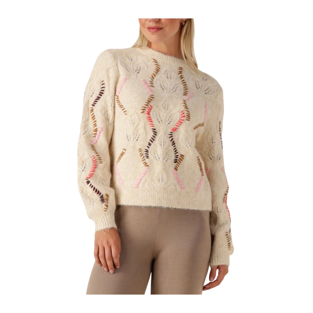 VAN GRAAF Y.a.s Damen Sand Strickpullover Mehrfarbig, Groß - Bild 3