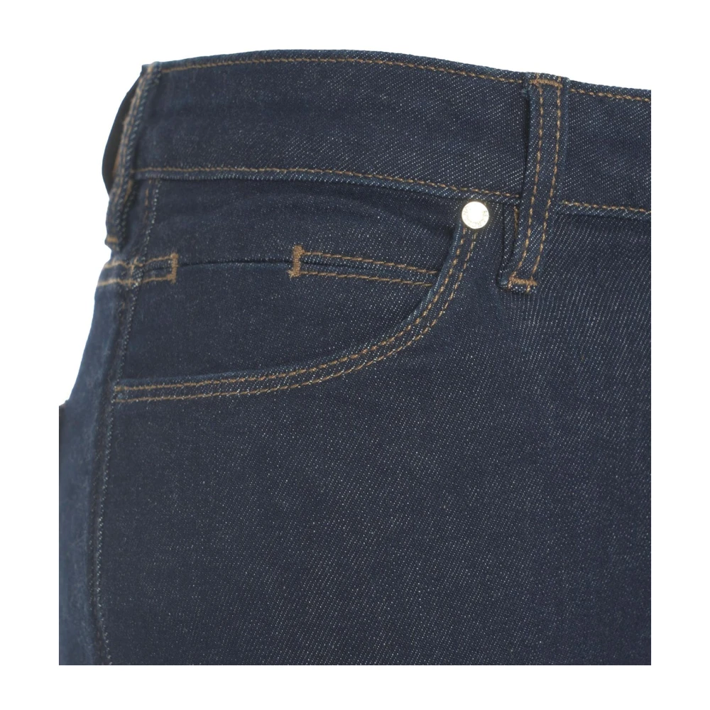 Guess Blauwe Straight Fit Jeans Vrouwen Blue Dames
