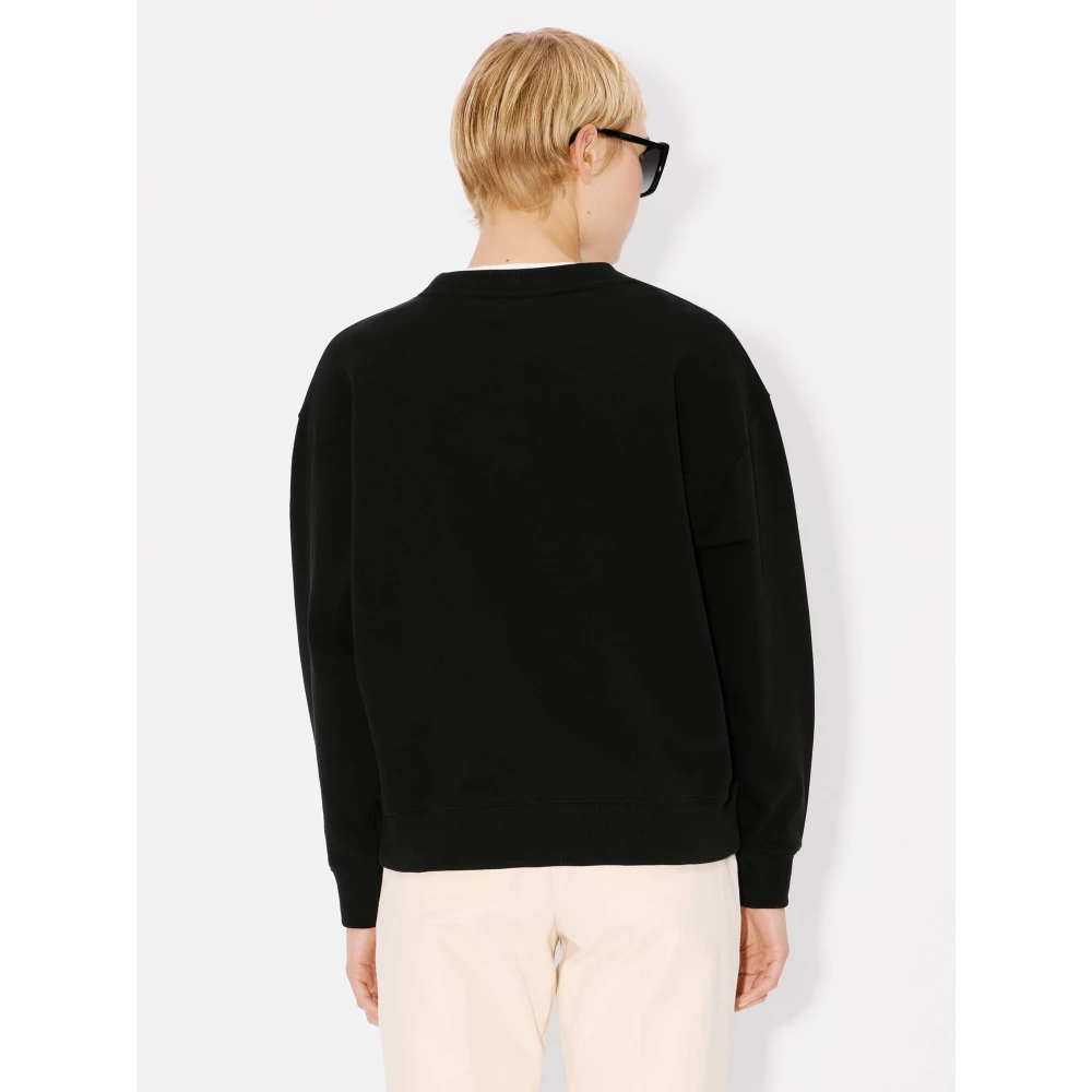 Kenzo Geborduurde Zwarte Sweater Black Dames