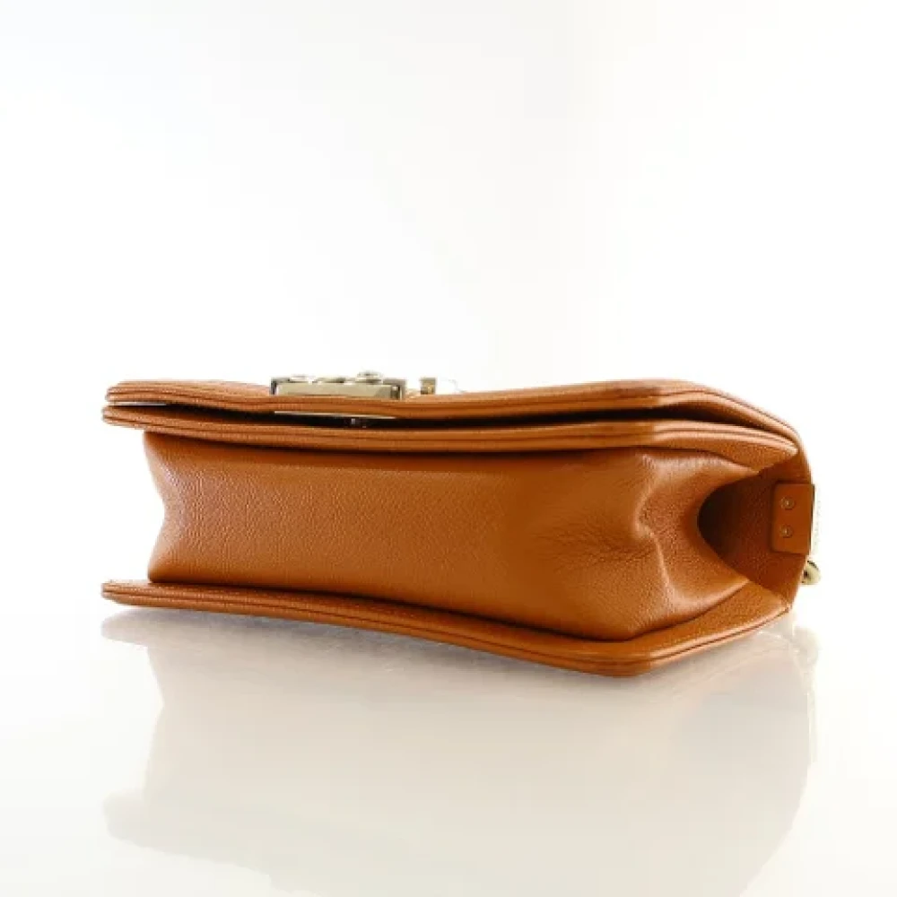 Chanel Vintage Pre-owned Leather chanel-bags Orange Dames
