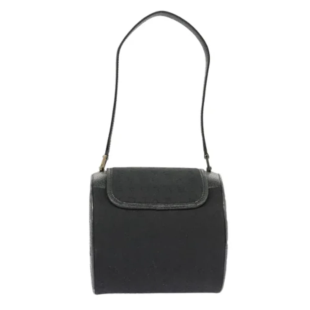 Bvlgari Vintage Pre-owned Canvas handbags Black Dames