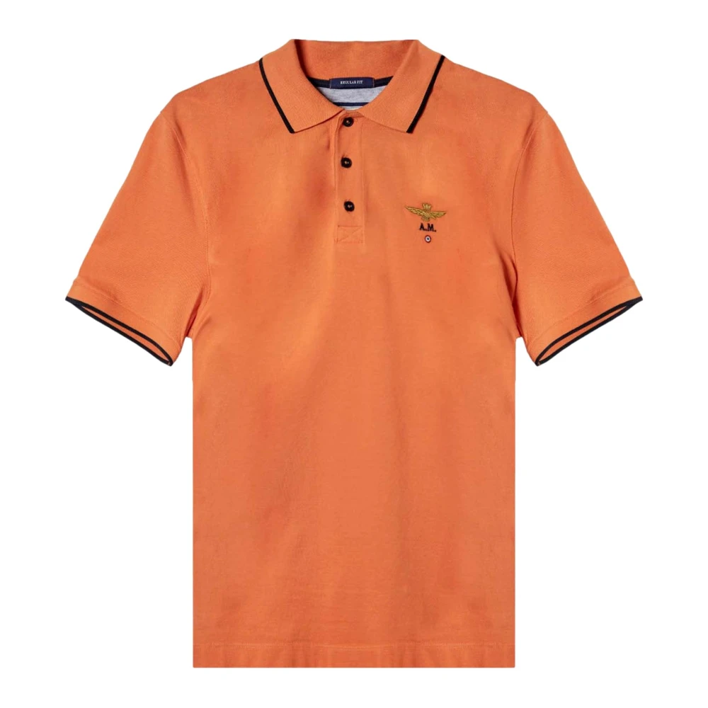 Aeronautica militare Shirts Orange Heren