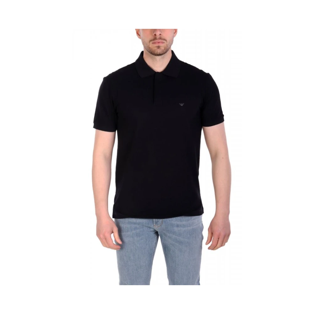 Emporio Armani Men's Blue Polo Shirts, L, Travel Essentials Piqué Polo Shirt