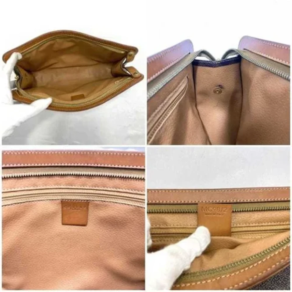 Celine Vintage Pre-owned Canvas clutches Brown Dames