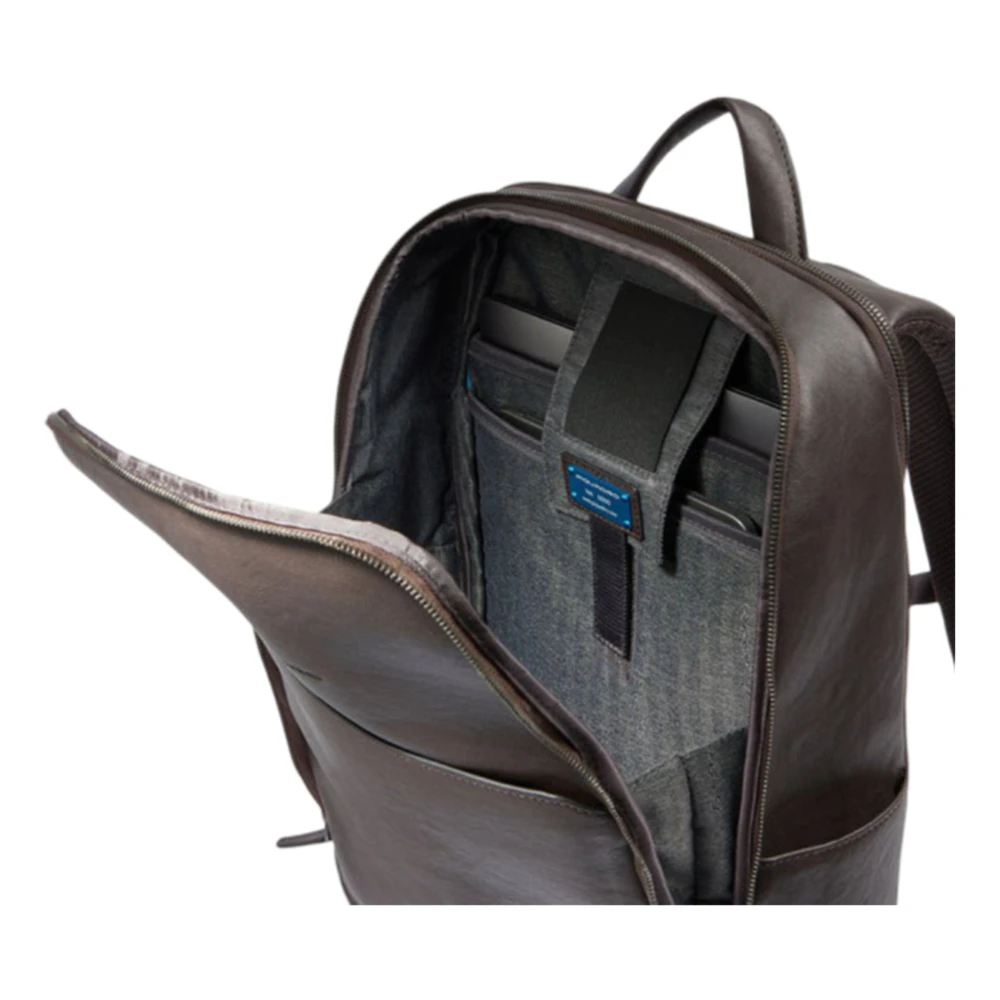 Piquadro Bruine rugzak voor PC en iPad Pro Brown Heren