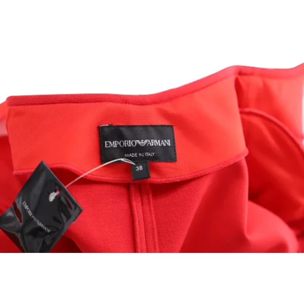 Armani Viscose outerwear Red Dames