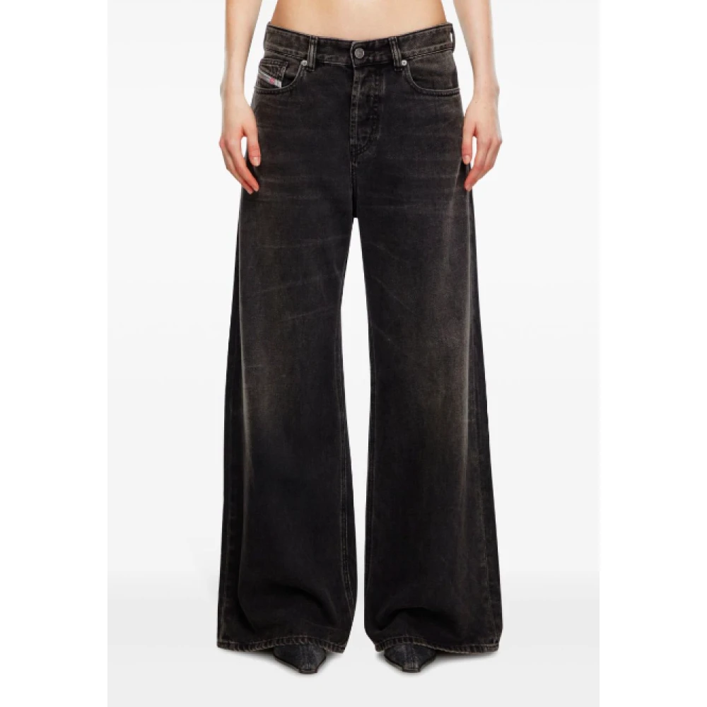 Diesel Vintage Zwarte Denim Broek Black Dames
