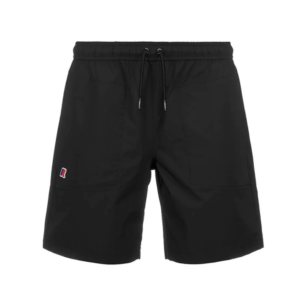 K-Way Uomo Nero Pantaloncini, M, New,