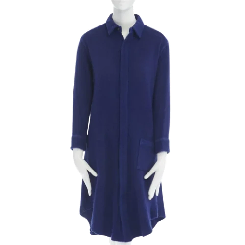 Yohji Yamamoto Pre-owned Wool tops Blue Dames