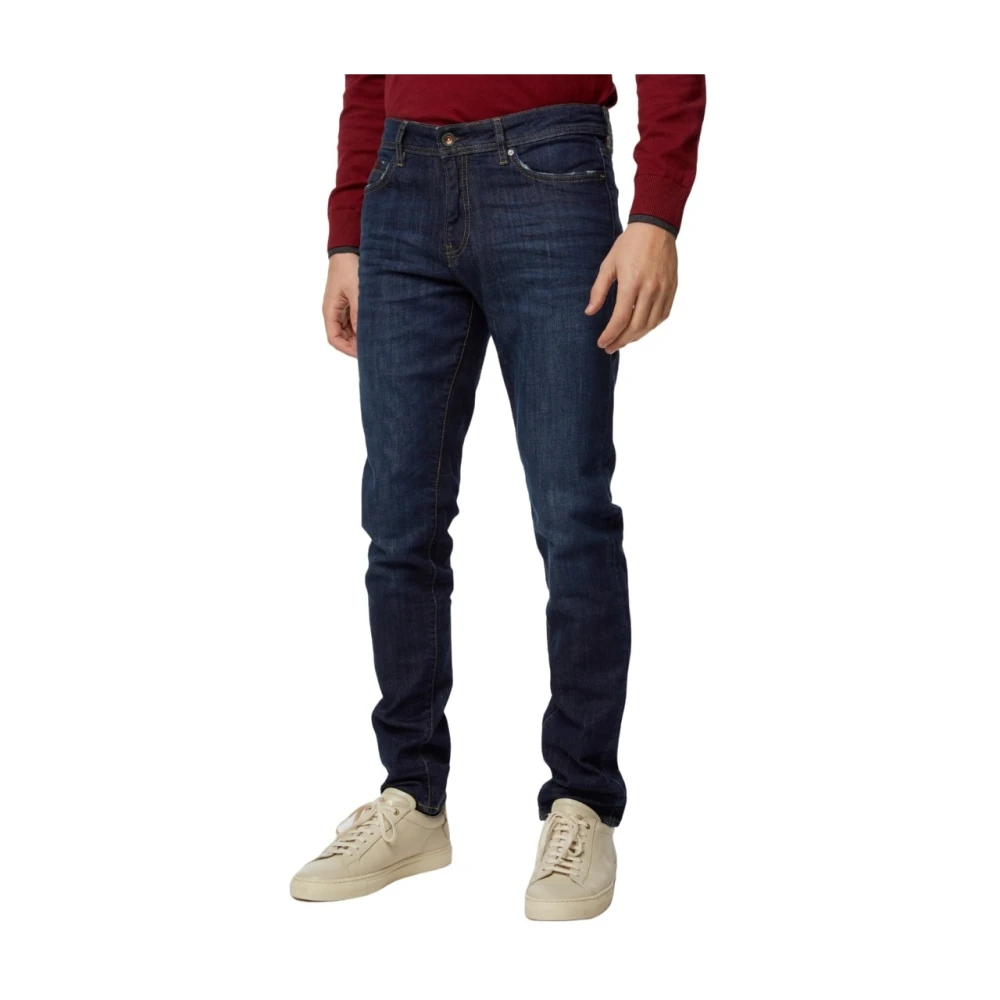 GAS Slim-fit Denim Broek Blue Heren