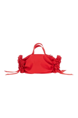 Turbo Embellished Mini Double Ribbon Rosette Bag