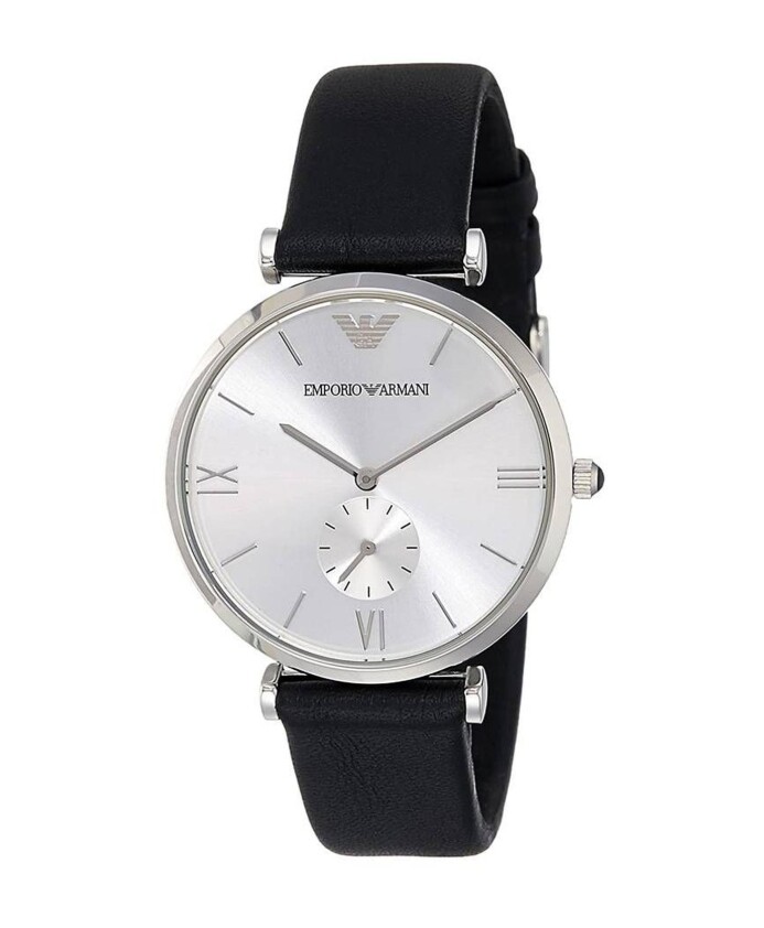 blauw-leren-kwarts-analoge-horloge