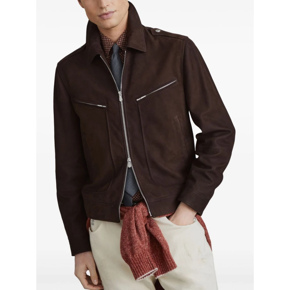 BRUNELLO CUCINELLI Donkerbruine Herenjassen Brown Heren