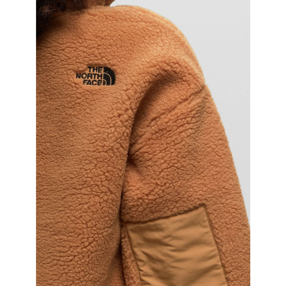 The North Face Gezellige High Pile Fleece Sweater Brown Dames