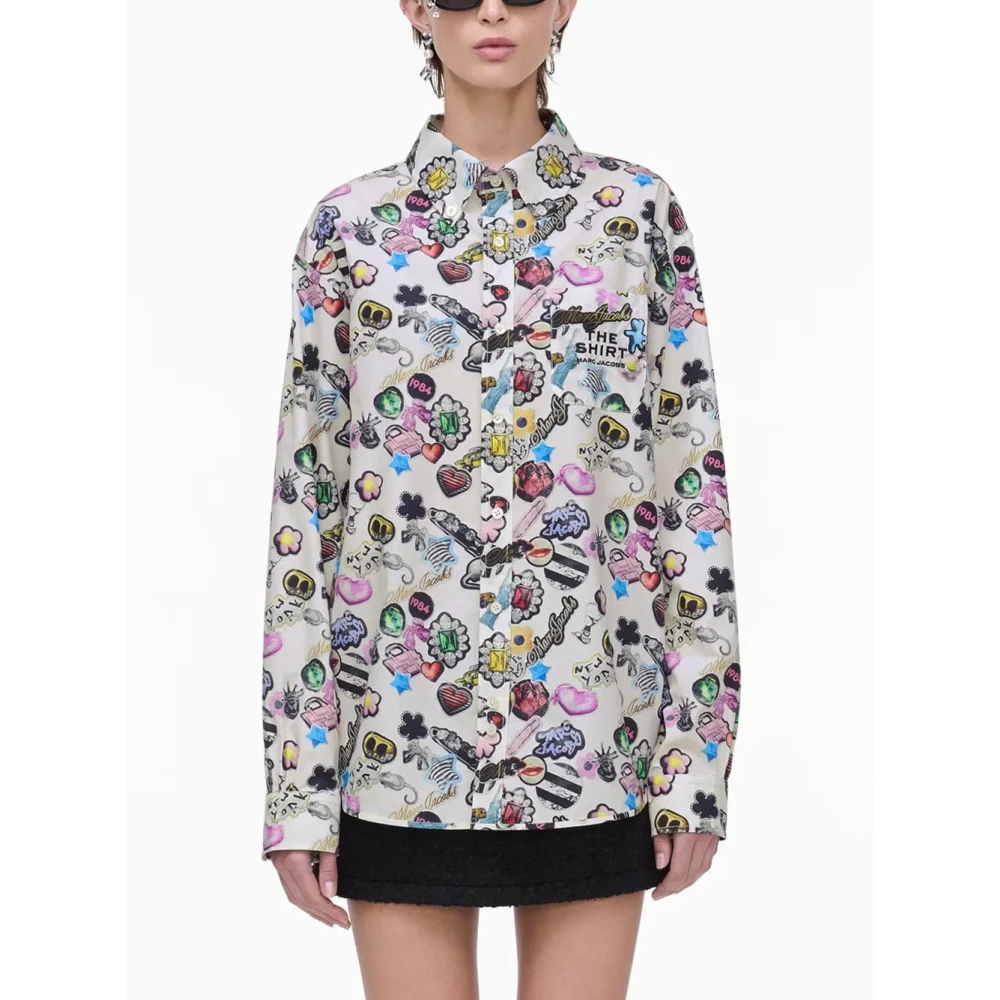 Marc Jacobs Sticker Print Shirt Multicolor Dames