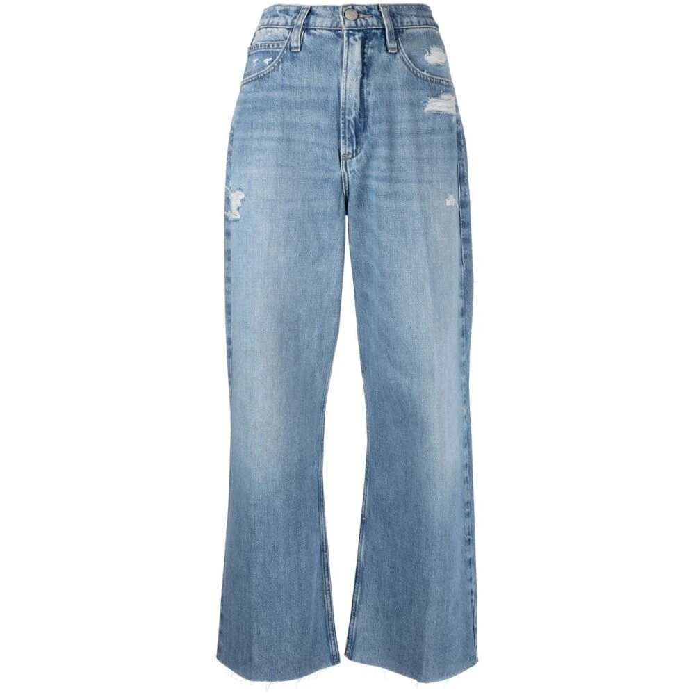 Frame High 'N' Tight Wide-Leg Jeans Blue Dames