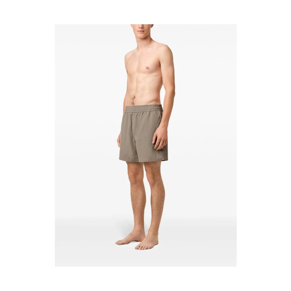 Ami Paris Ash Grey Beachwear Elastische Taille Gray Heren