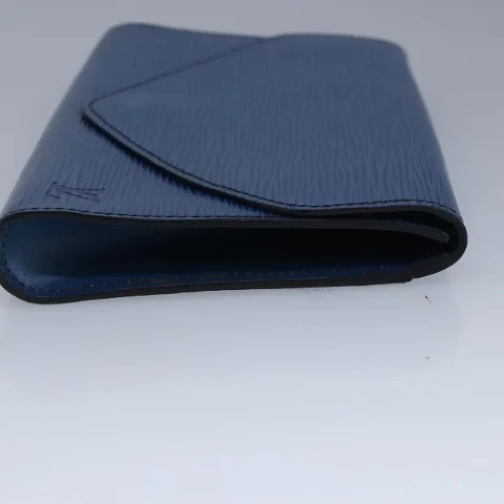 Louis Vuitton Vintage Pre-owned Leather clutches Blue Dames