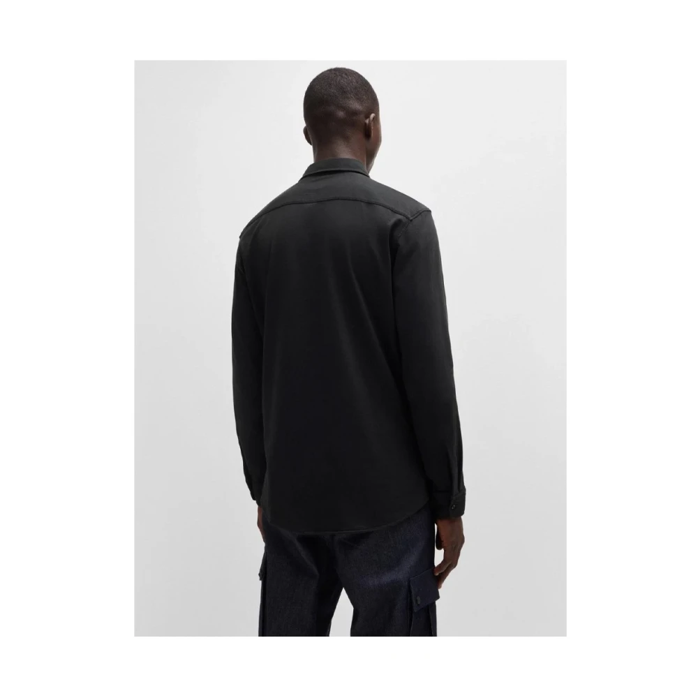 Boss Orange Casual Overhemd Black Heren