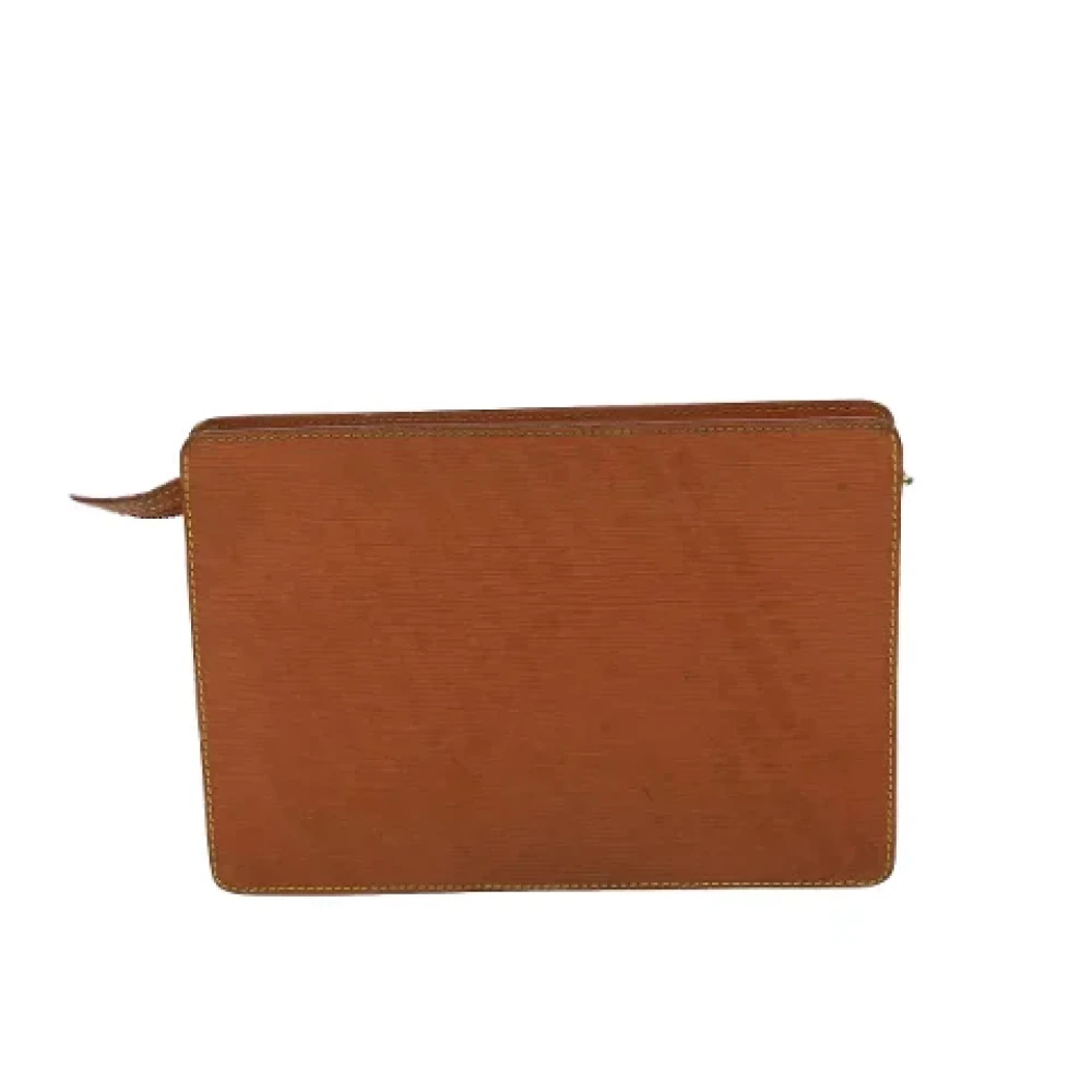 Louis Vuitton Vintage Pre-owned Leather clutches Brown Heren