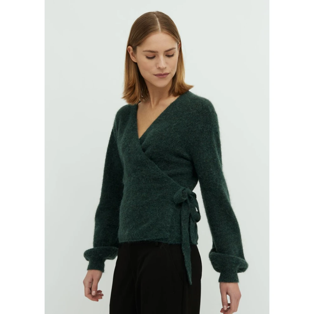 MbyM Groen Gebreid Wikkelvest Udele Green Dames