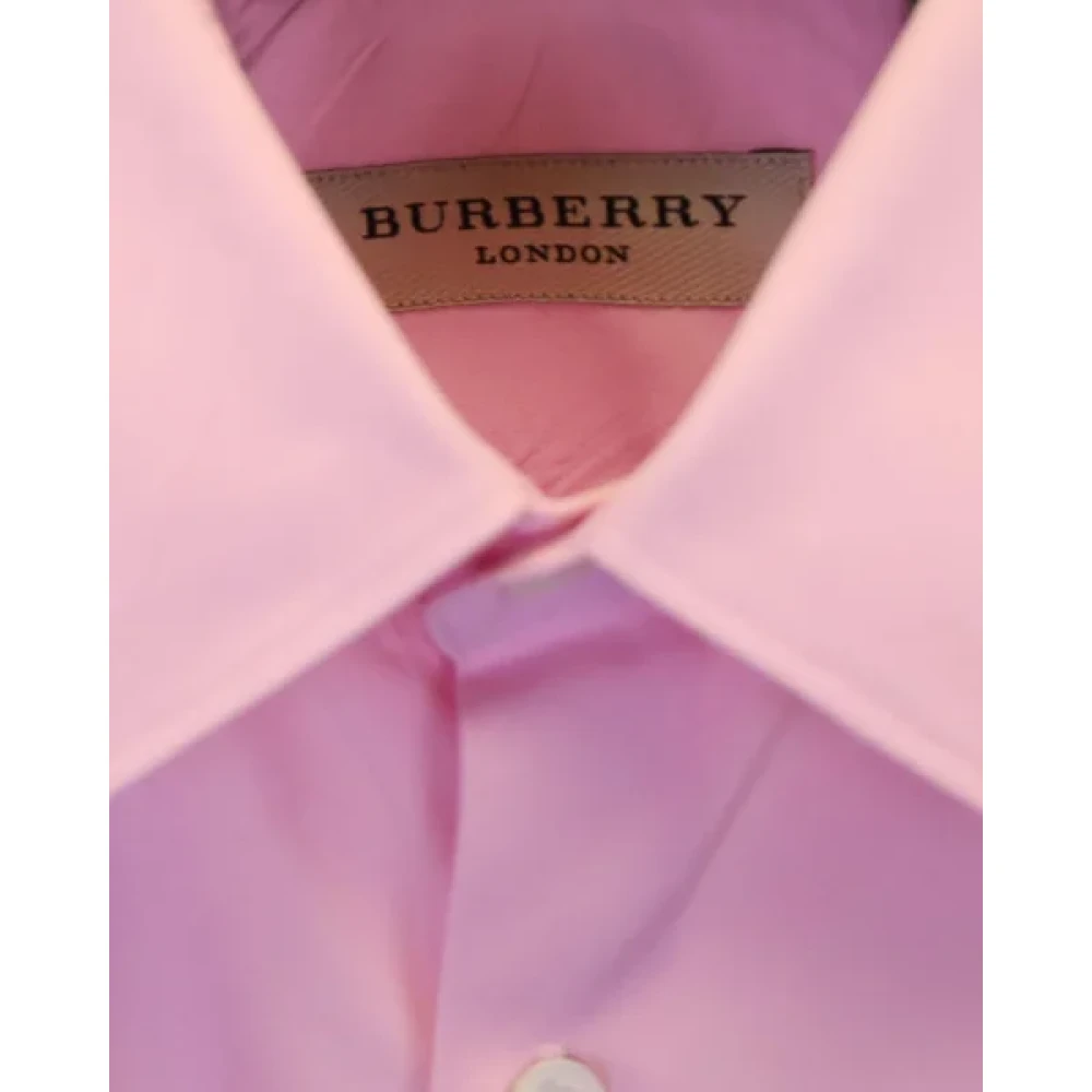 Burberry Vintage Pre-owned Cotton tops Pink Heren