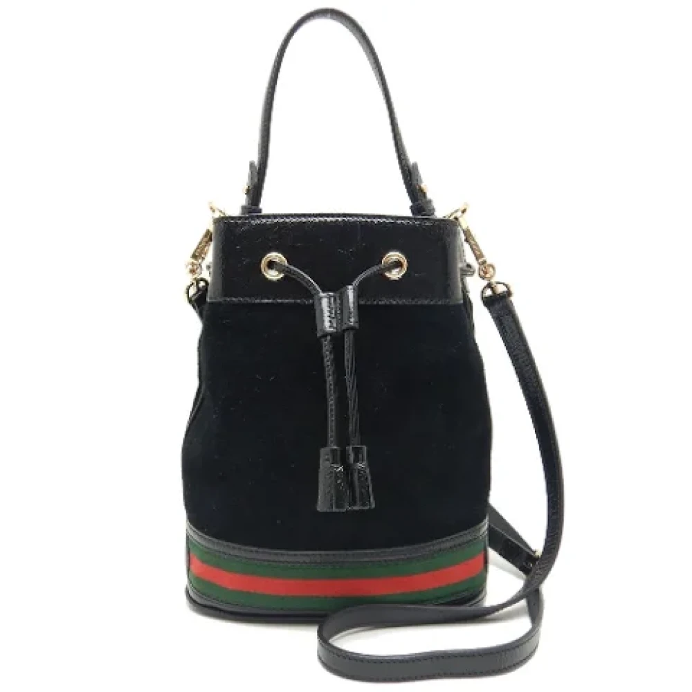 Gucci Vintage Pre-owned Leather gucci-bags Black Dames