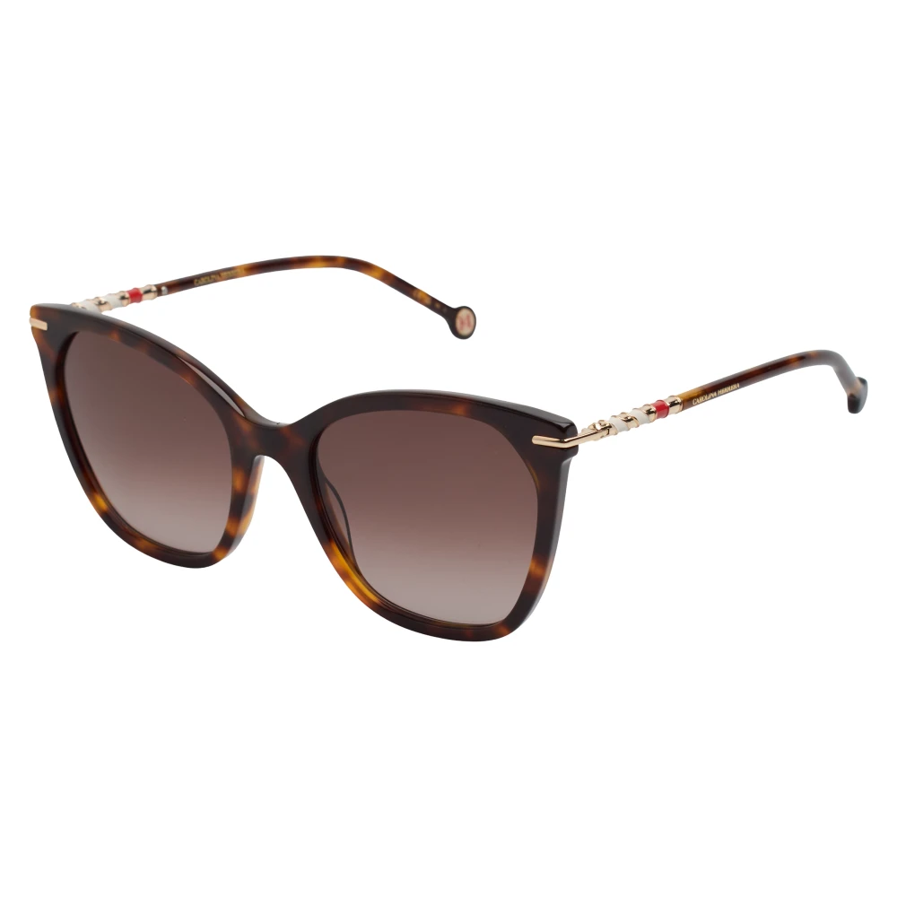 Carolina Herrera Donna Marrone - Occhiali Da Sole A Farfalla Con Montatura In Acetato - Accessories - One Size