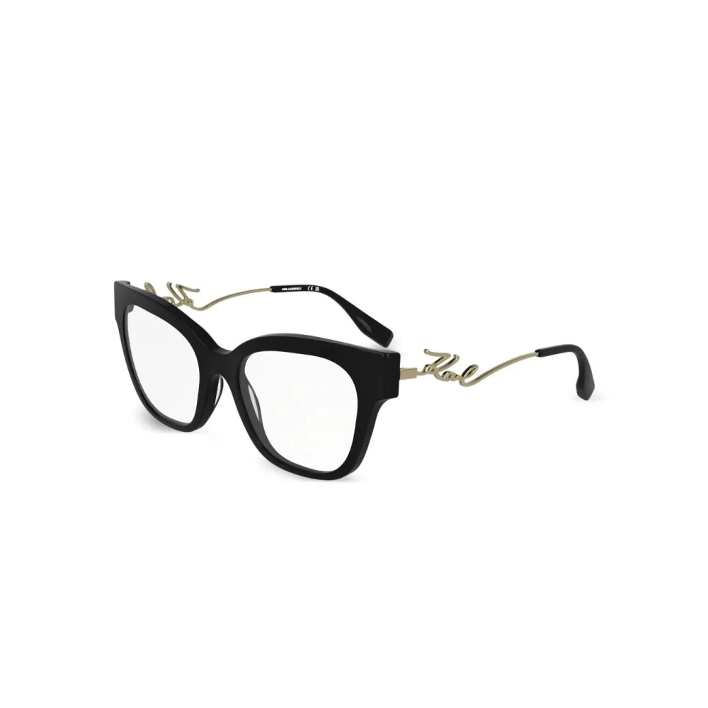 Karl Lagerfeld Black Glasses, Female, 52 Mm, Kl6191 001 Optical Frame