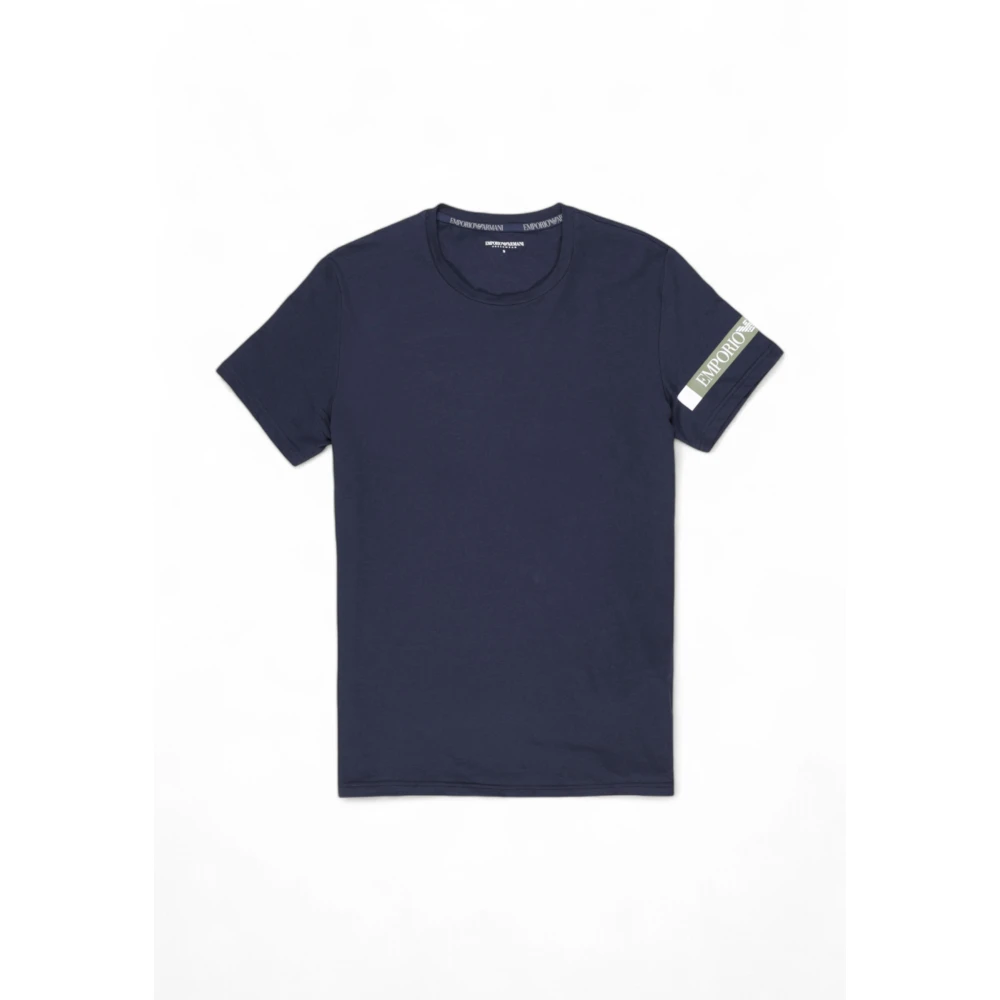 Emporio Armani Mannen T-shirt en Polo Collectie Blue Heren