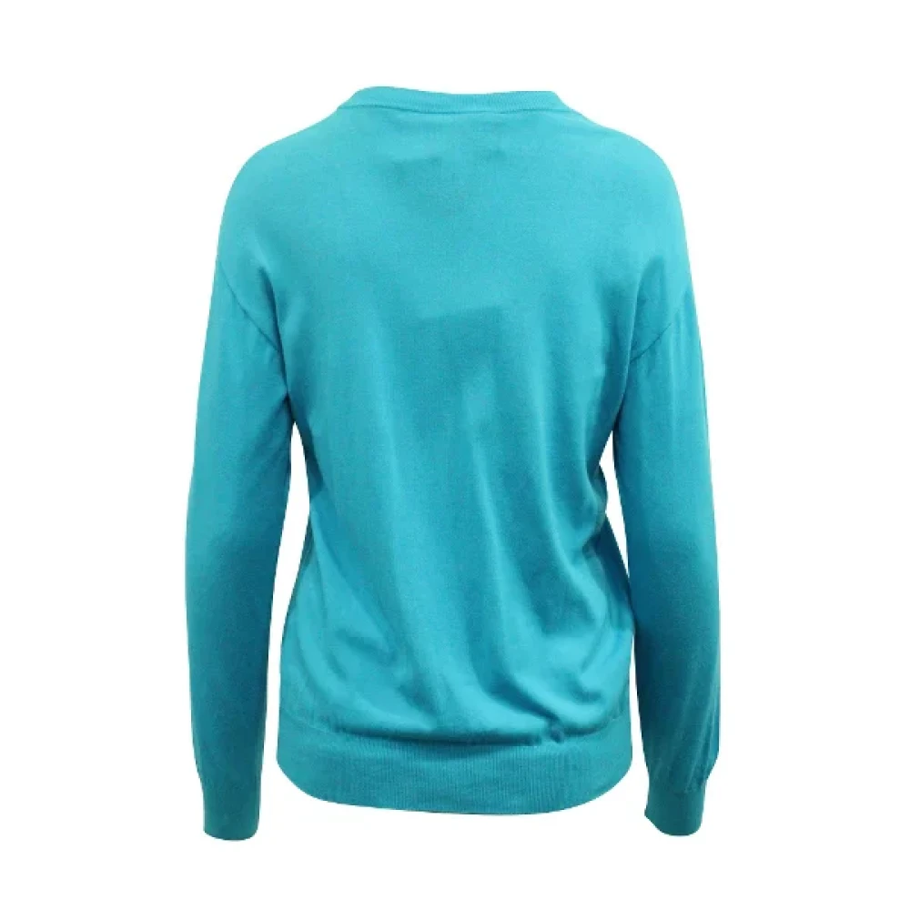 Moschino Pre-Owned Pre-owned Cotton tops Blue Dames
