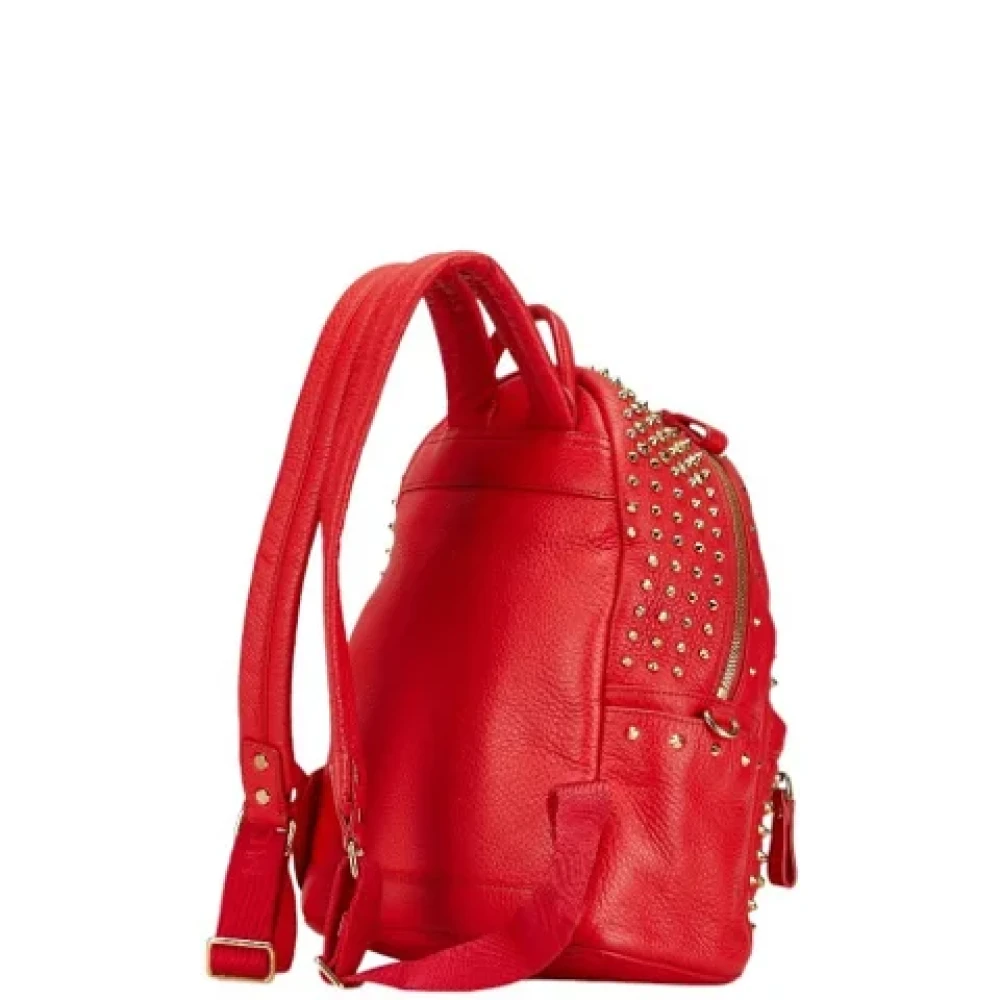 MCM Pre-owned Leather backpacks Red Dames