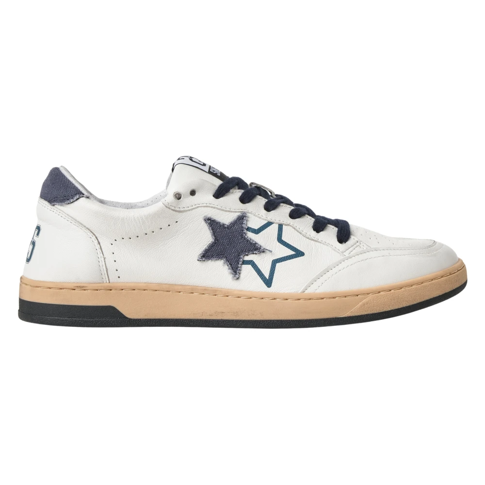 2Star Men's White Sneakers, 9 Uk, Low Trainers