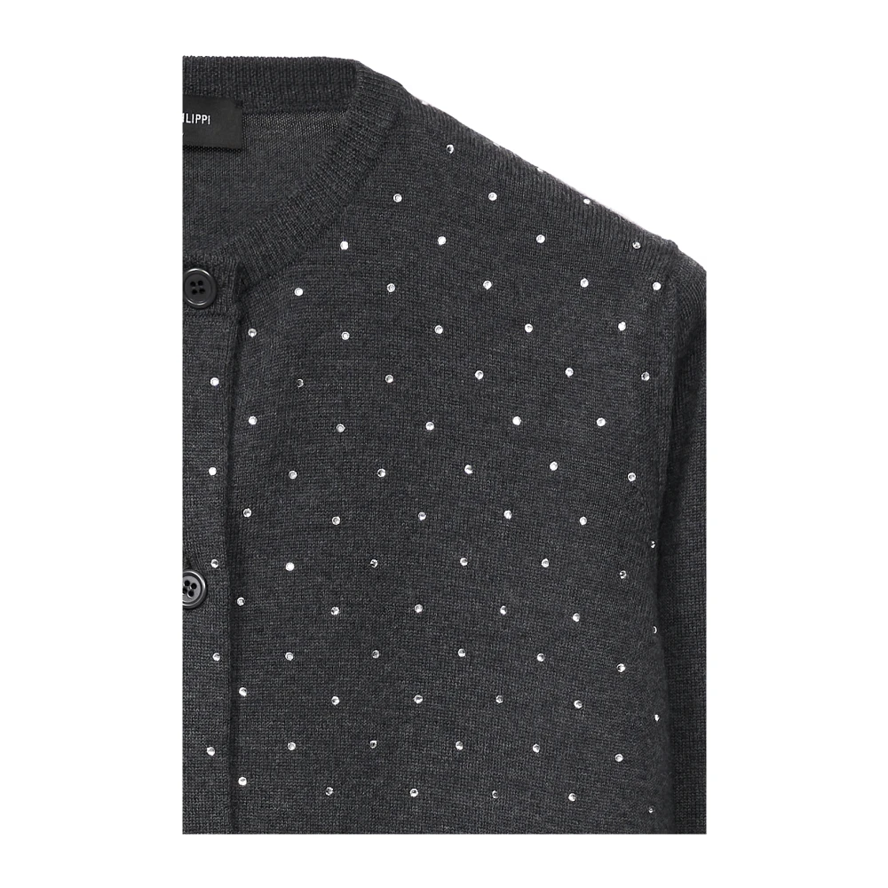 Fabiana Filippi Antraciet Sweater Collectie Gray Dames