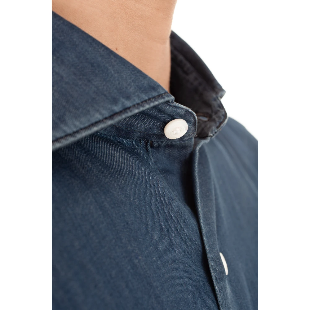 Finamore Blouses & Shirts Blue Heren
