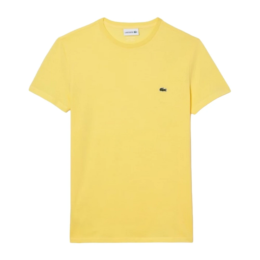 Lacoste Bomull T-shirt Yellow, Herr