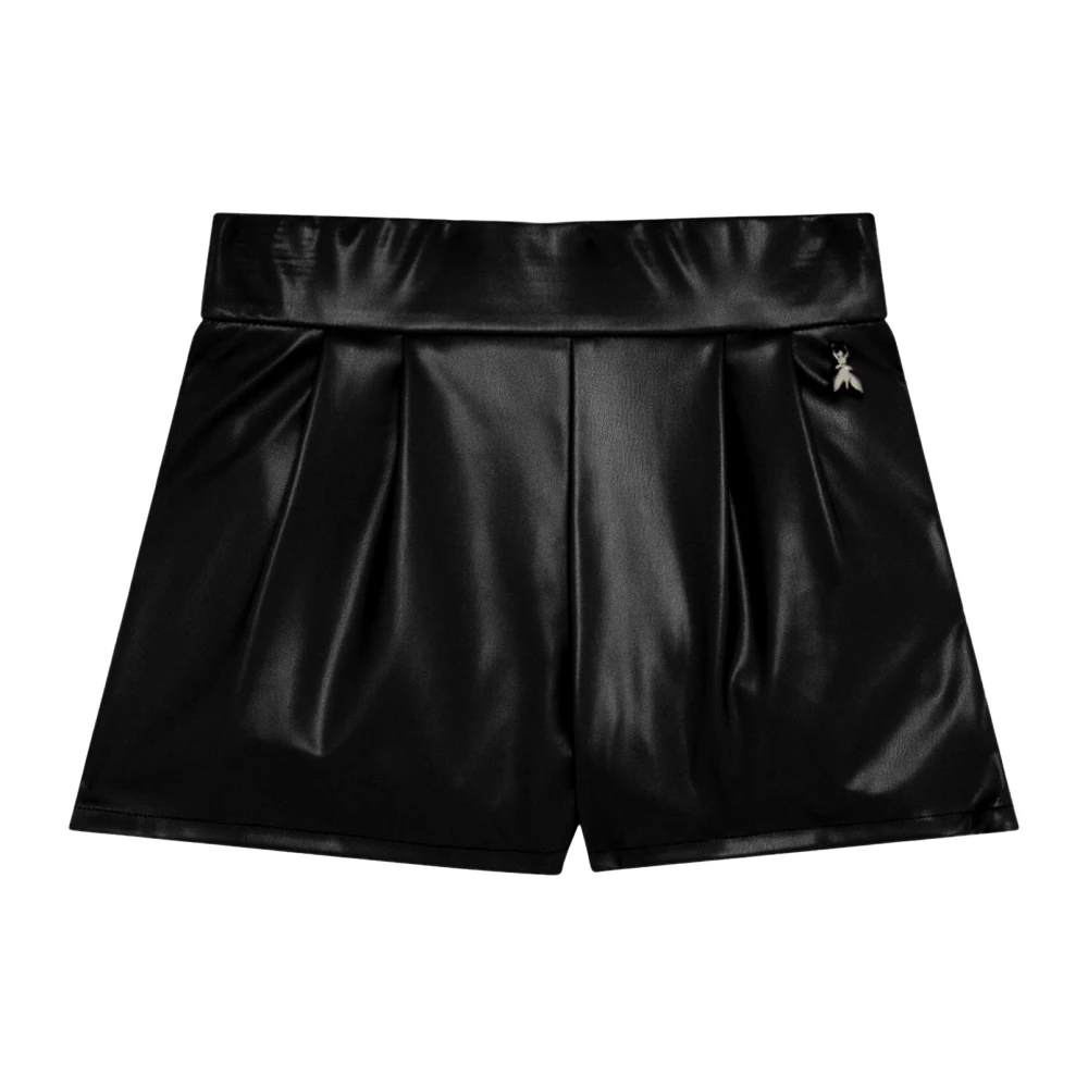 Patrizia Pepe Svarta Flickors Fly Logo Shorts Black, Flicka