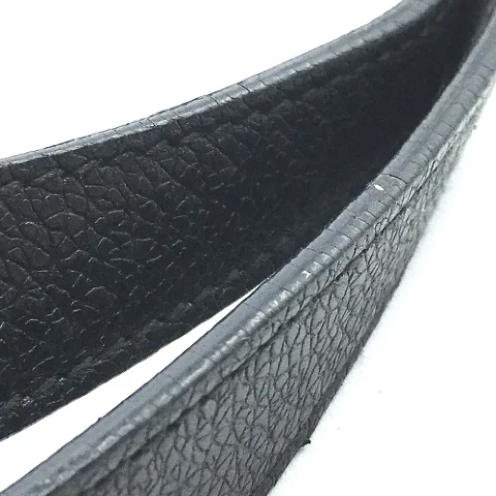Bvlgari Vintage Pre-owned Leather shoulder-bags Black Dames