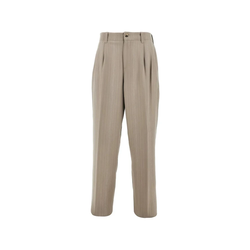Golden Goose Men's Beige Straight Trousers, L, Journey Slacks Jogging Pant