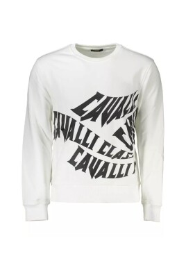sweatshirt-elegant-blanc-brosse-avec-logo