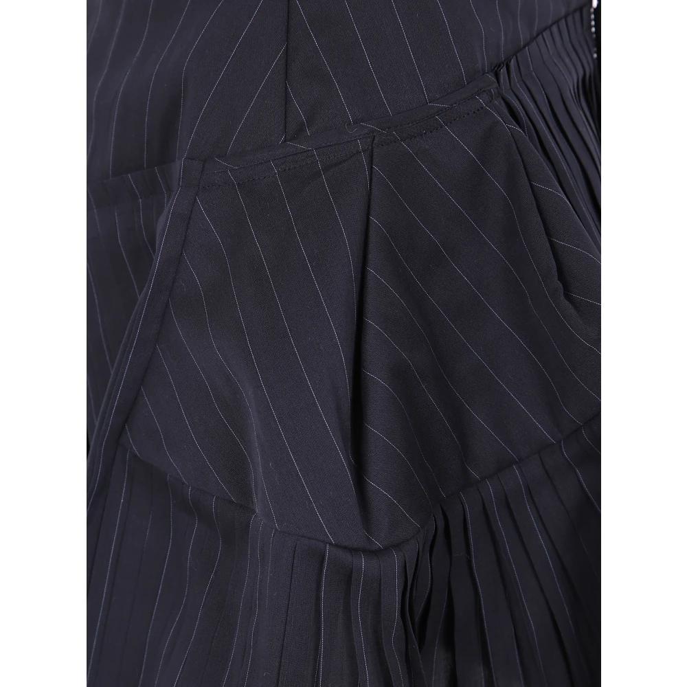 Sacai Twist Voile Rok Black Dames