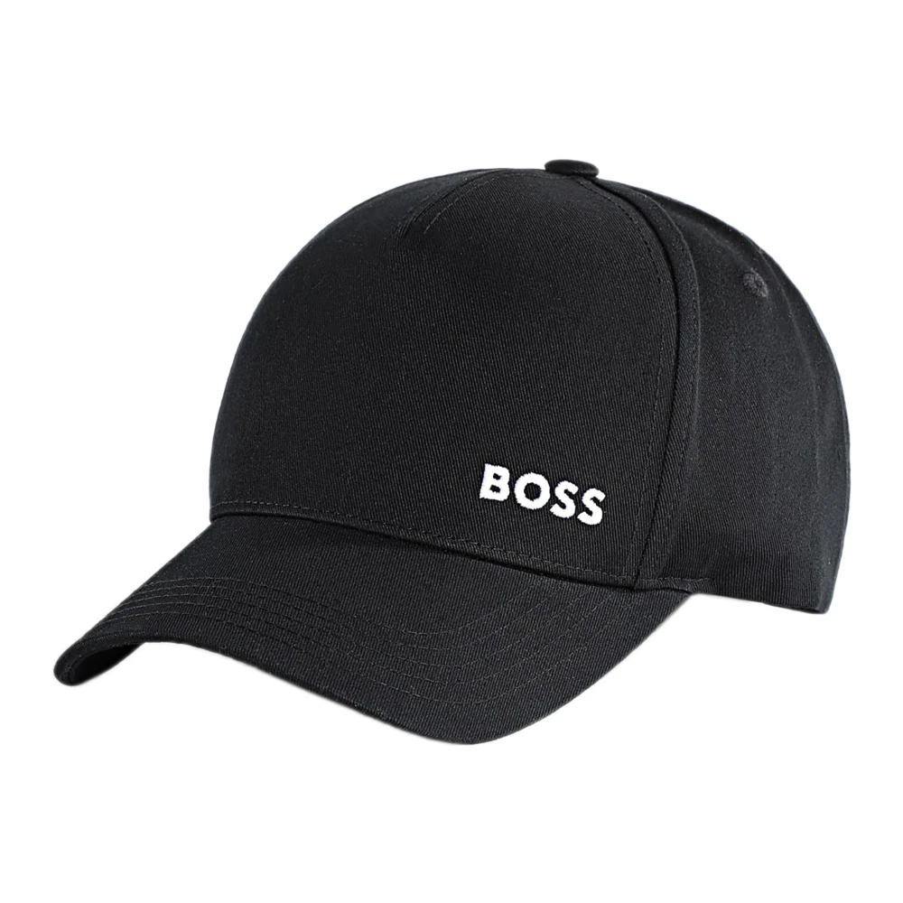 Hugo Unisex Black Hats & Caps, One Size, Iconic Baseball Cap With Curved Peak