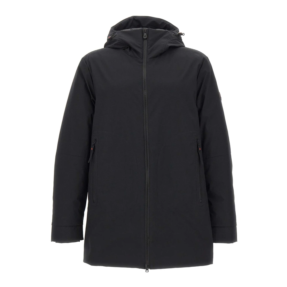 Peuterey , Parkas, Male, Black, L, Metide Srtr Drawstring Hooded Coat - Image 3