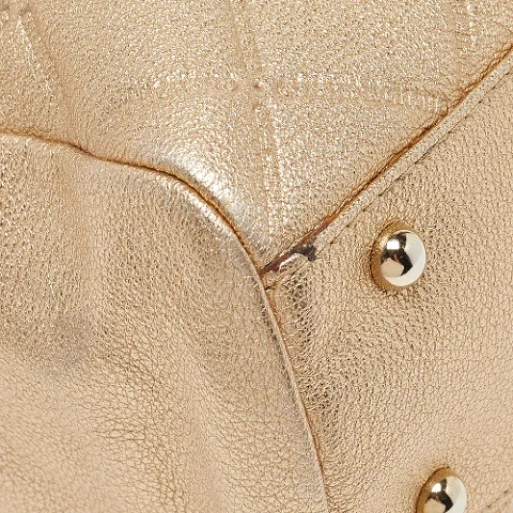 Carolina Herrera Pre-owned Leather totes Beige Dames
