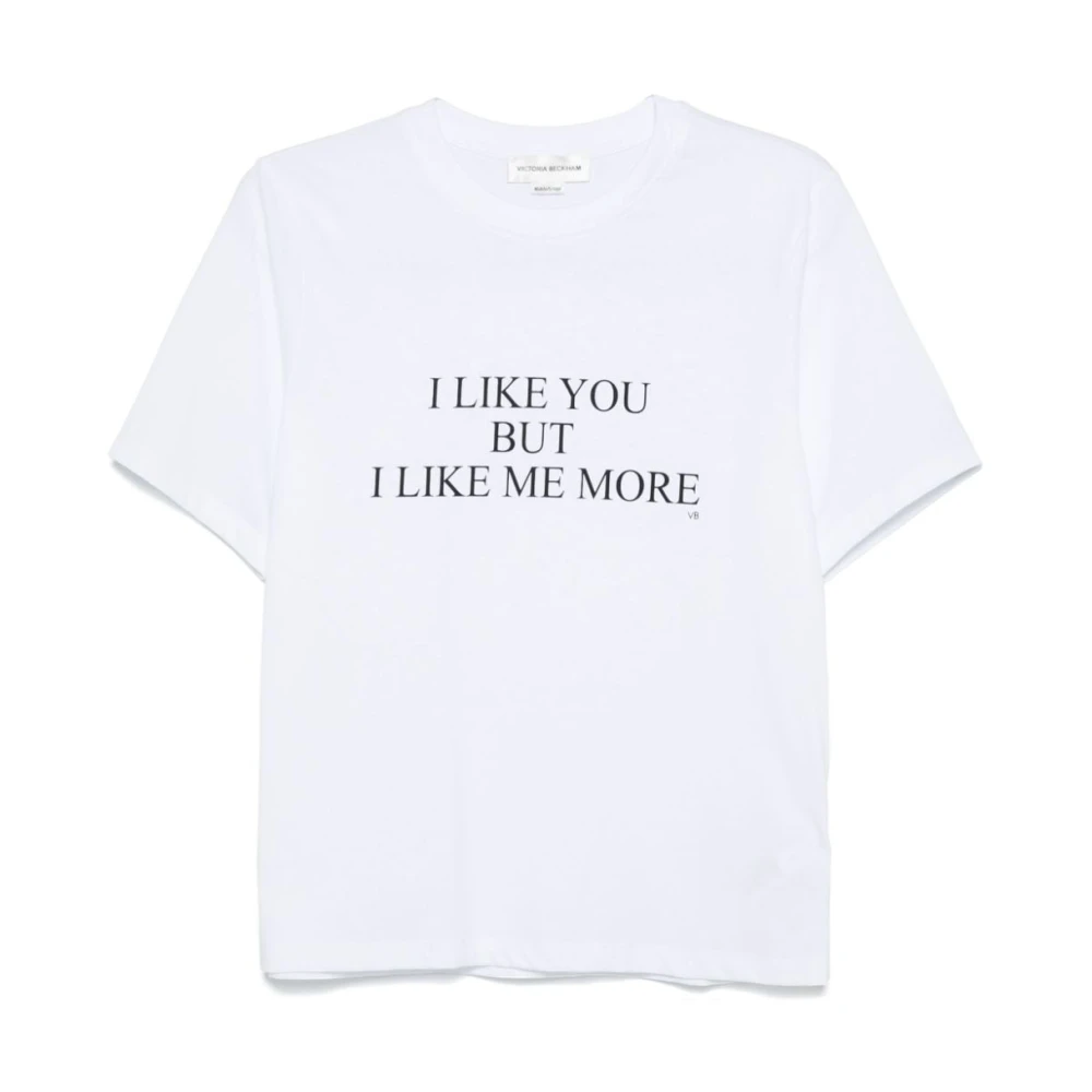 Victoria Beckham Witte T-shirts & Polos voor vrouwen White Dames