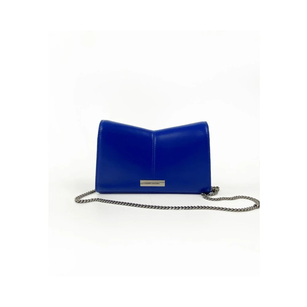 Marc Jacobs Blauwe Handtas met Ketting Blue Dames