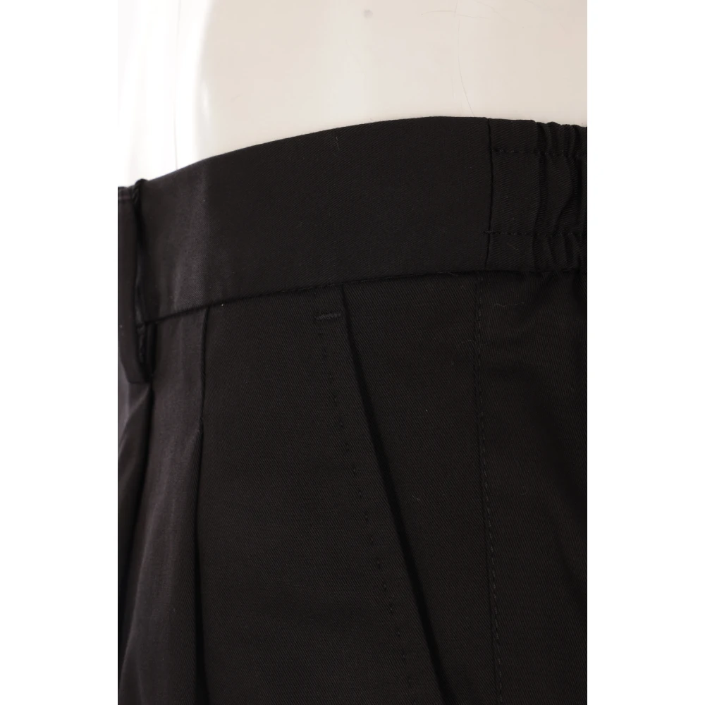 Dolce & Gabbana Zwarte Katoenen Stretch Shorts Black Heren